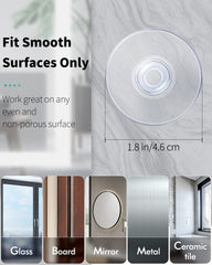 Pawfly 10 Pack Clear Suction Cups 4.5 cm PVC Plastic Sucker Without Hooks for Home Decoration and Organization