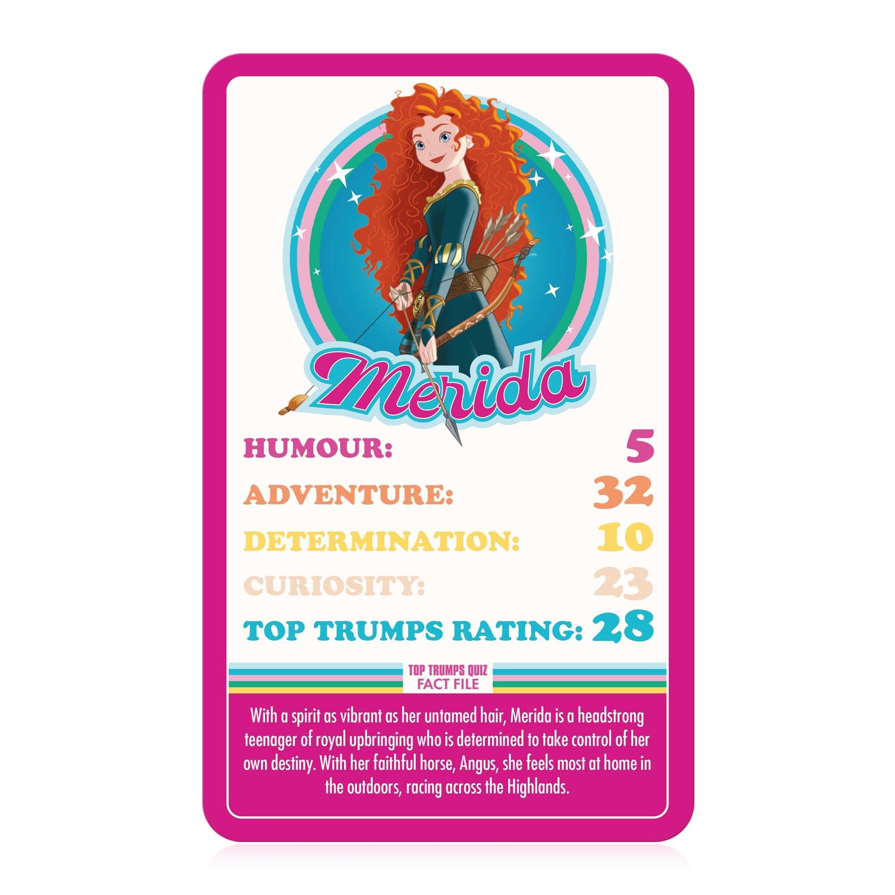 Top Trumps Disney Princess Specials Card English Edition, Play with Cinderella, Jasmine, Belle and Snow White battle your way to visctory, Educational game for ages 6 up, Pink.