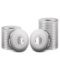 100 Piece M3 Washers, Leryati Stainless Steel Washers DIN 9021 A2 V2A Penny Washers Flat Washers, Round Flat Spacer Repair Washer Lock Washer Spacers, Metal Washers for Screws Nuts Bolt