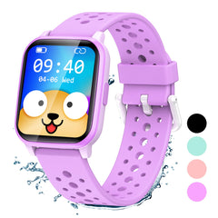 LAMA Kids Smart Watch, 1.4 inches Touch Screen Activity Trackers, Fitness Trackers With Heart Rate Monitor, Waterproof IP68 Tracker Watch Pedometer Stopwatch, Smart Watch for Girl Boy, Purple