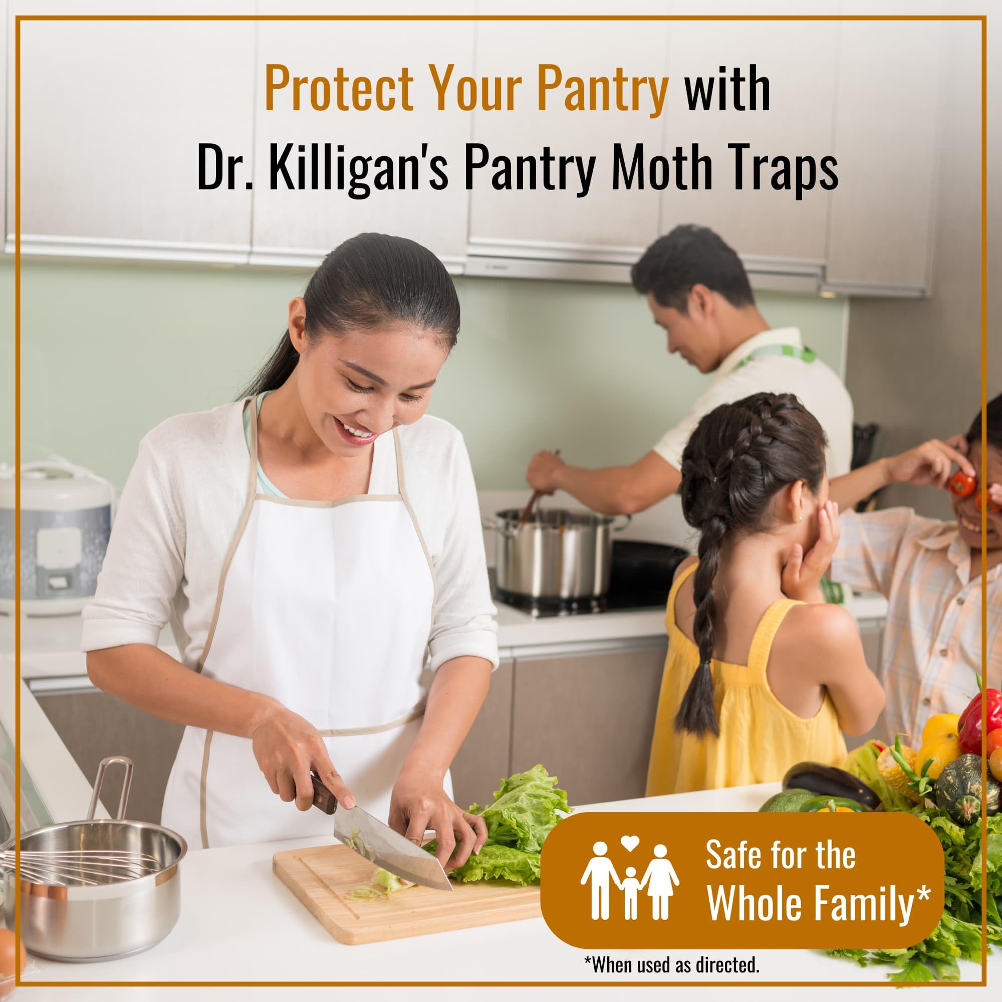 Dr. Killigan's Premium Pantry Moth Traps with Pheromones Prime   Safe, Non-Toxic with No Insecticides   Sticky Glue Trap for Food and Cupboard Moths in Your Kitchen   Organic (6, Blue)