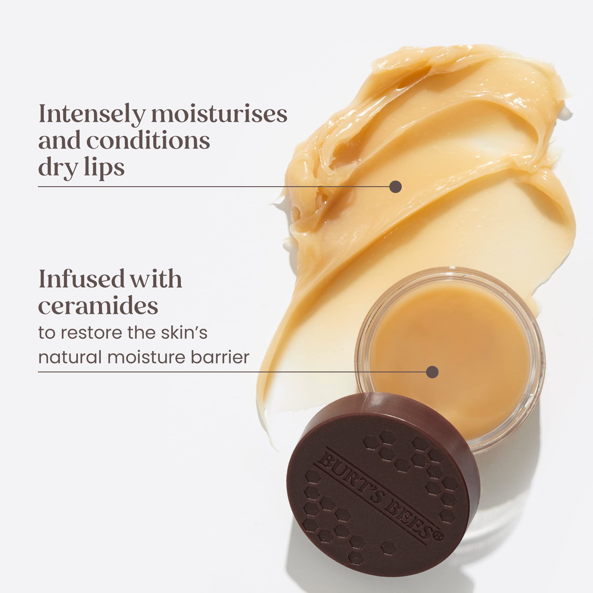 Burt's Bees Lip Mask, Overnight Lip Treatment, Intense Lip Repair with Ceramides & Ultra-Conditioning Oils, 7.08g