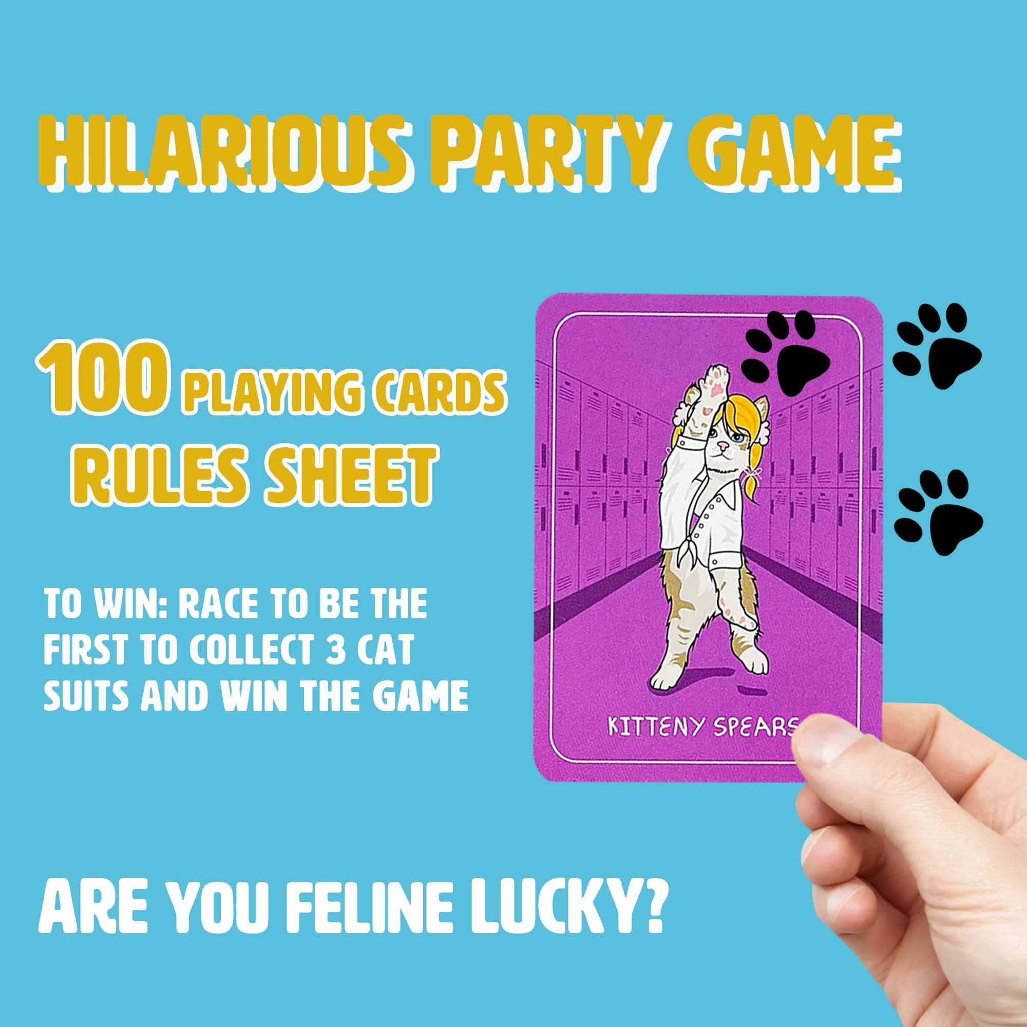 Ginger Fox Cat Chaos Card Swapping Family Fun Game. Get The Family Together on Games Night To Play This Fast-Paced Quick-Play Action Party Game For Players Aged 8and Years. Are You Feline Lucky?