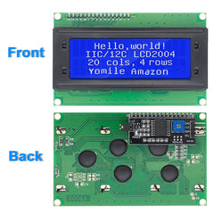 Youmile IIC/I2C/TWI Serial 2004 20x4 LCD Module Shield Display Blue Backlight for Arduino UNO