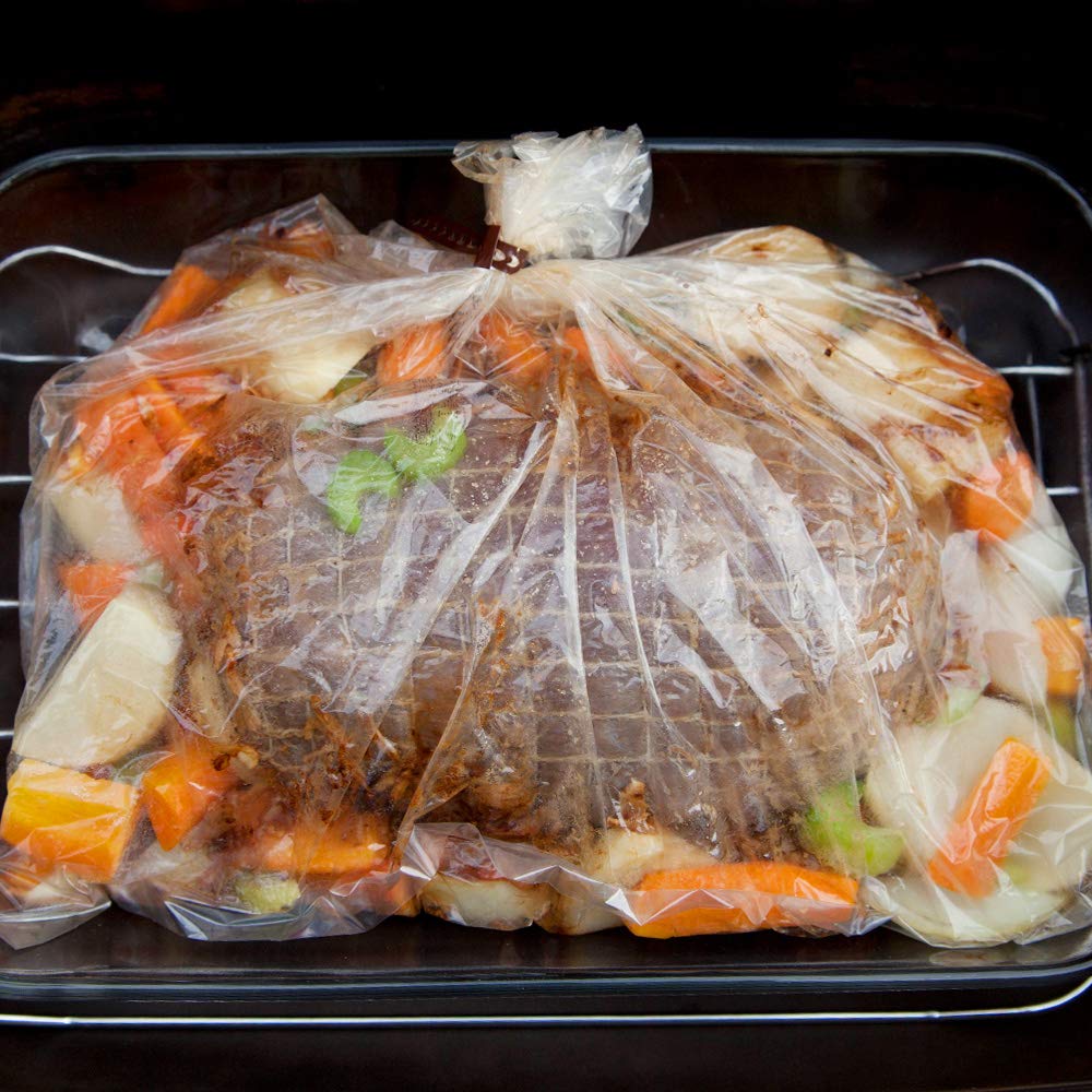 ECOOPTS Oven Bags Cooking Roasting Bags for Chicken Meat Ham Seafood Vegetable (350x430mm)