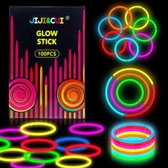 164pcs Glow Sticks, Glow Sticks Party Packs, Neon Glow Sticks Party Set, Glow in Dark Party Supplies Connectors for Glow Bracelets Flower, Glow Sticks Bulk Favors for Kids & Adult Party Decoration