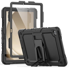 SEYMCY for Samsung Galaxy Tab A9 Plus 11 Inch 2023, Full-body Shockproof Case with Screen Protector, Folding Stand, Samsung A9 Plus Tablet Heavy Duty Case (SM-X210/X216/X218), Black