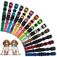 Puppies Whelping Collars 14 Colors Super Soft Nylon Puppy ID Collar Adjustable Breakaway Safety Whelping Litter Collars for Newborn Pet Puppy Kitten (M)