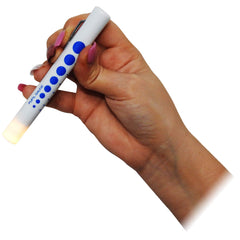 Qualicare First Aid Pupil Gauge Doctors Nurses Medical Pen Light Torch Twin Pack