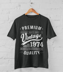 My Generation T-Shirts Vintage Year - Aged to Perfection - 50th Birthday Gift   Present Mens T-Shirt Charcoal Grey 2XL