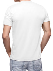 Love My Fashions Men's Round Neck Short Sleeves Plain T-Shirt White