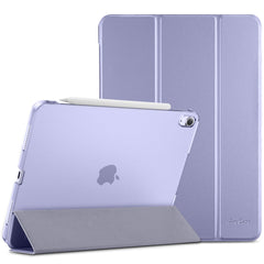 ProCase for iPad Air 5th Generation 2022 / iPad Air 4th Generation 2020, 10.9 Inch Slim Stand Hard Back Shell Smart Cover [Support Pencil 2 Charging] -Purple