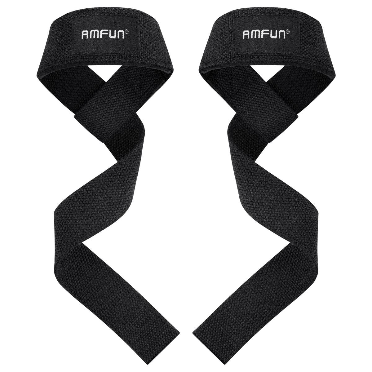 AMFUN 2PCS Lifting Wrist Straps for Weightlifting, Wrist Lifting Straps Grips Band-Deadlift Straps with Neoprene Cushioned Wrist Padded, Perfect for Gym Workouts Deadlifts Powerlifting Bodybuilding