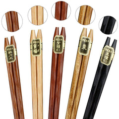 Rpanle Chopsticks, 5 Pairs Japanese Natural Wood Chopsticks, Reusable Chopsticks in Luxurious Gift Box for Sushi, Noodle, Rice, Ramen