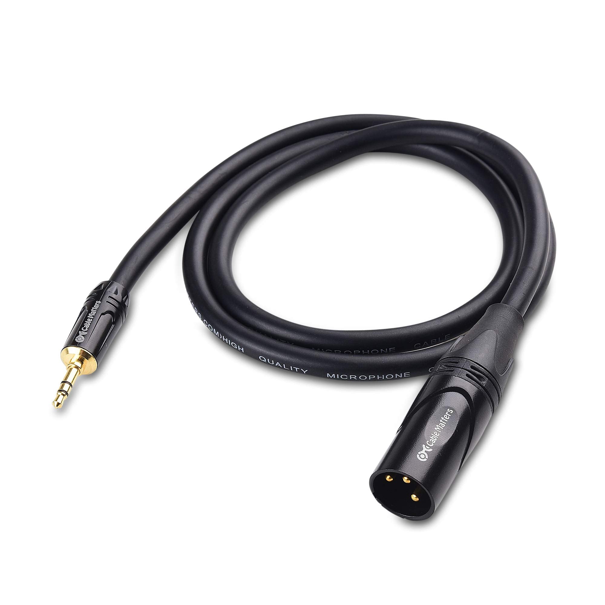 Cable Matters (1/8 Inch 3.5mm to XLR Cable 0.9 m Male to Male (XLR to 3.5mm Cable, XLR to 3.5mm Jack, XLR to 1/8 Cable, 1/8 to XLR Cable)