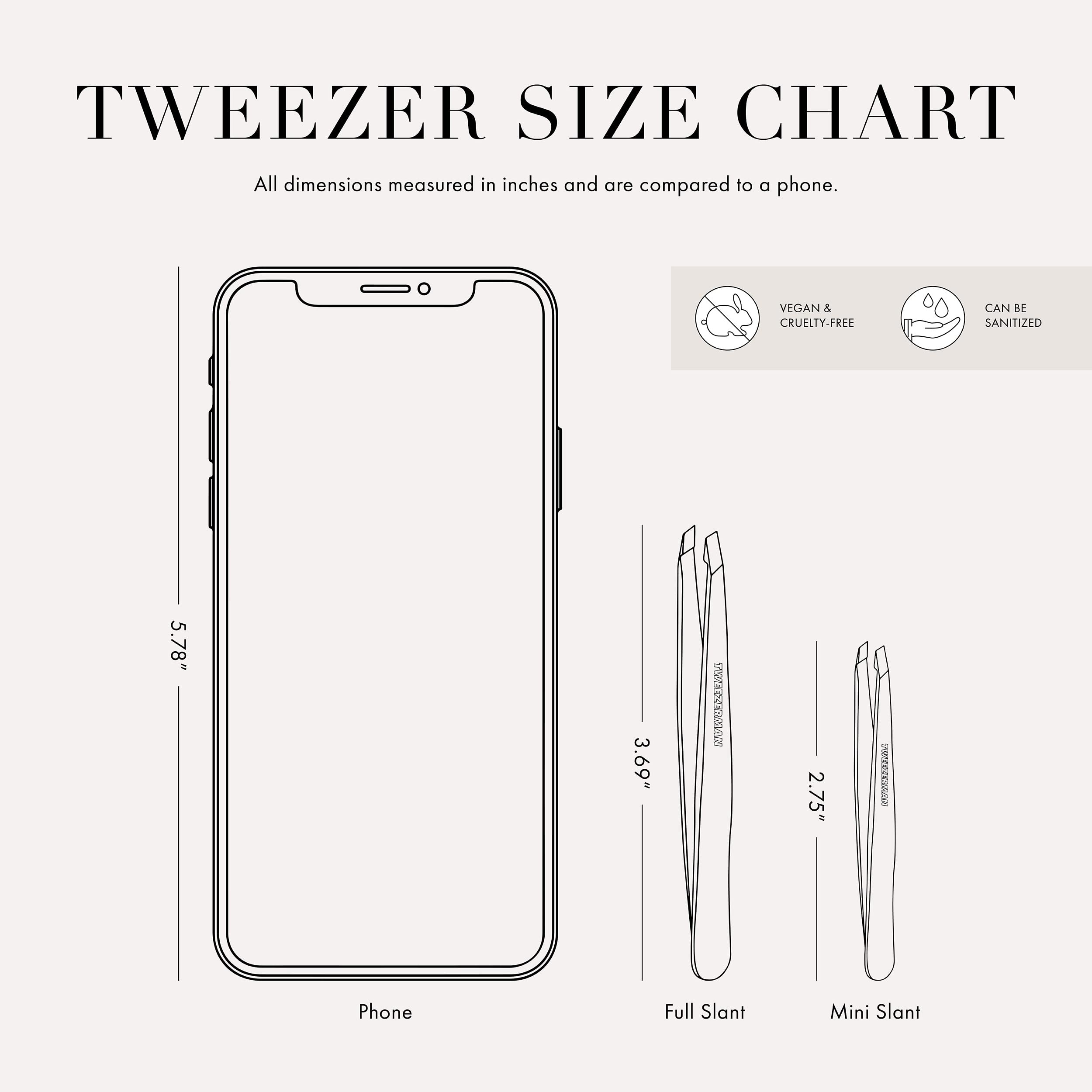 Tweezerman Classic Stainless Steel Mini Slant Tweezer