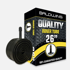 26 inches Baldwins Cycle/Bike Inner Tube 26 inches x 1.75 to 2.125 (Fits any 1.75, 1.85, 1.90, 1.95, 2.0, 2.10, 2.125) Schrader/Car Type Valve