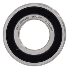 XIKE 6002-2RS Ball Bearings 15x32x9mm, Pre-lubricated and Bearing Steel and Double Rubber Seals, 6002RS Deep Groove Ball Bearing with Shields, 2 in a pack.