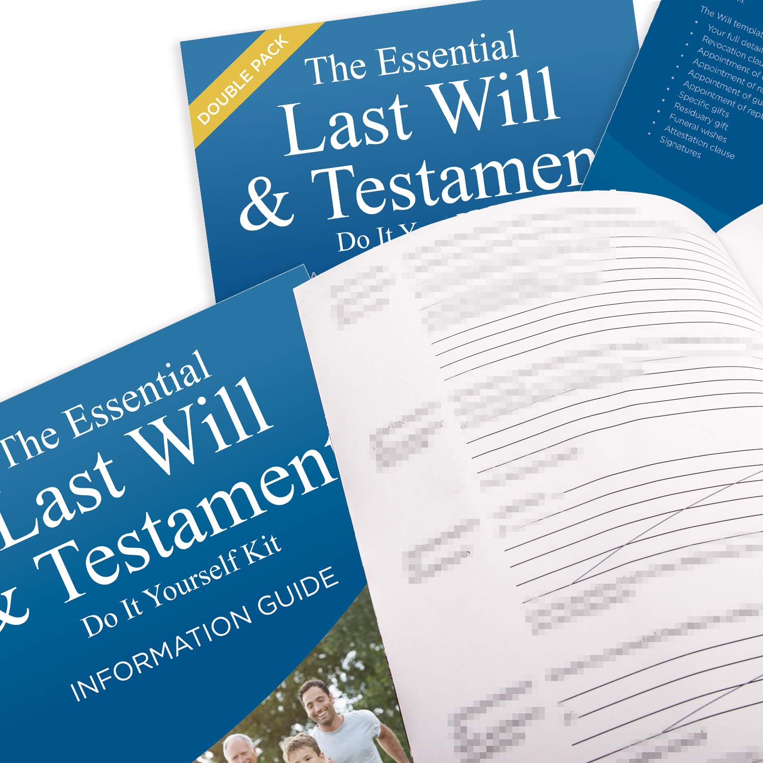 Double Pack Essential Last Will and Testament (DIY Will Kit UK) - Really Simple to Complete & Includes Comprehensive Guide 2023-24 Edition by LegalPath®