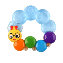 Baby Einstein, Teether-pillar Rattle and Chill Teething Aid Toy, Soothing relief, Multisensory Stimulation, Massages Sore Gums, Easy to Hold, Water filled, Ages 3 months and