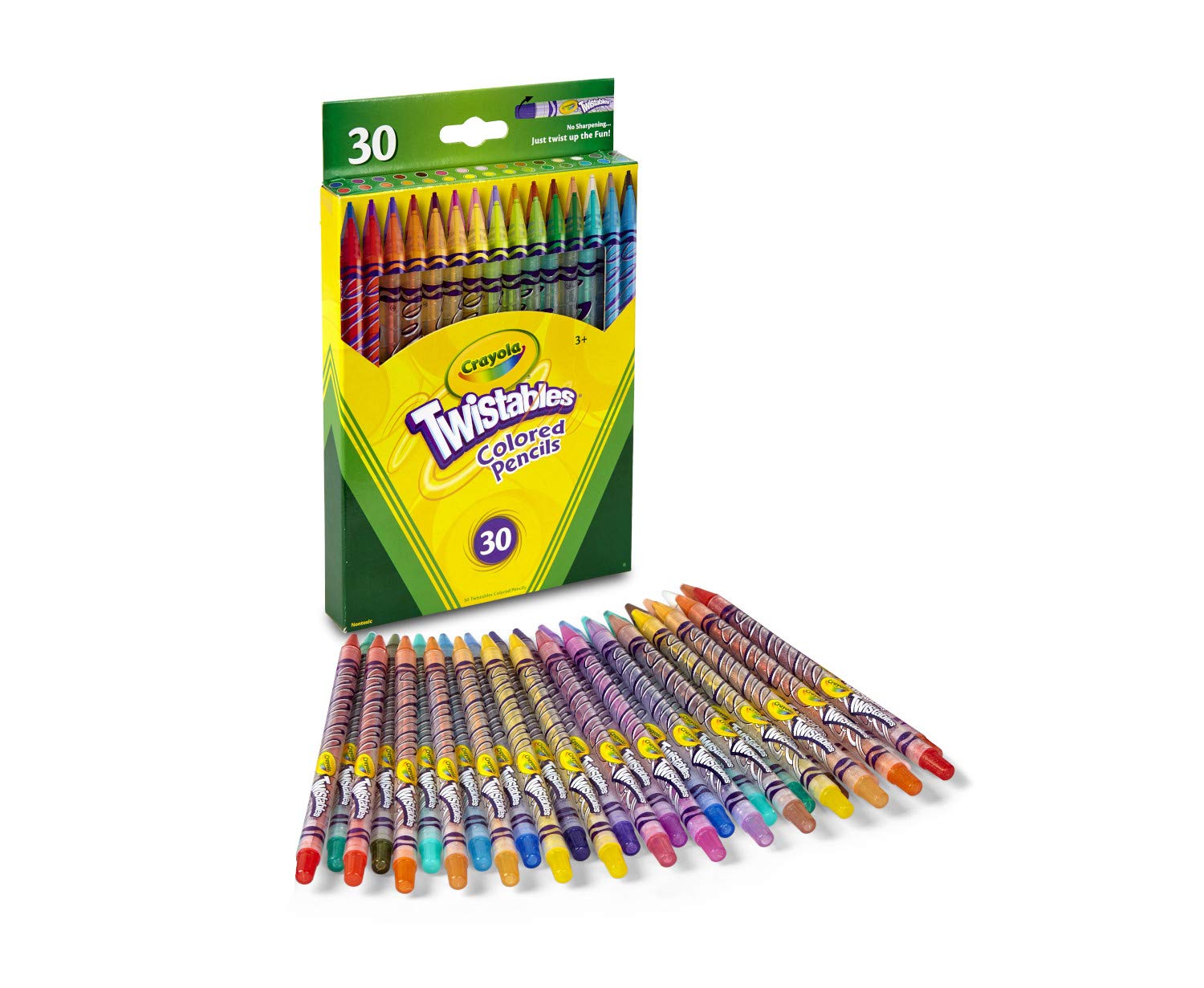 Crayola Twistables Colored Pencils, 30 Count, Assorted Colors, Gift