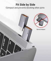 Syntech USB C to USB Adapter 2 Pack, 10Gbps USB 3.2 Gen 2 Fit Side by Side, USB C Male to USB A 3.2 Female Adapter Compatible with iPhone 15 Pro Max/iPad/iMac/MacBook Pro and Thunderbolt 4/3 Devices