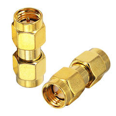 Boobrie SMA Male to Male Adapter SMA Male RF Coax Connector SMA Male Coupler SMA Male to SMA Male Coaxial Adapter SMA Coax Connector for WiFi Antenna Router Radio FPV Drones Radio Video Mobile 5-Pack