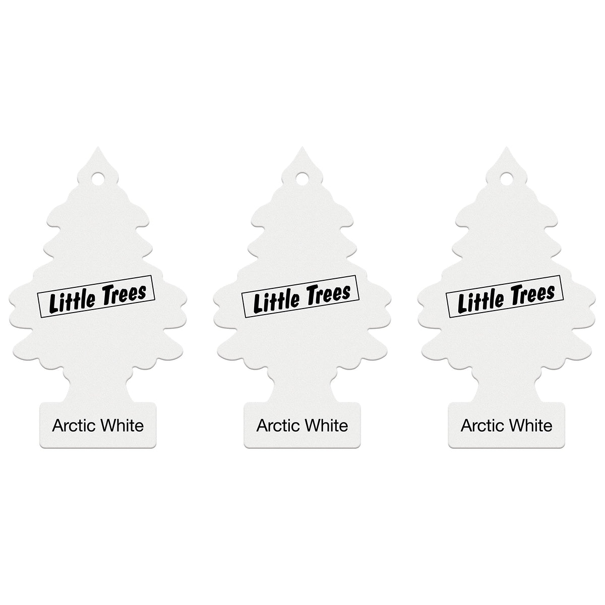 LITTLE TREES Air Freshener, Arctic White, 3 Pack