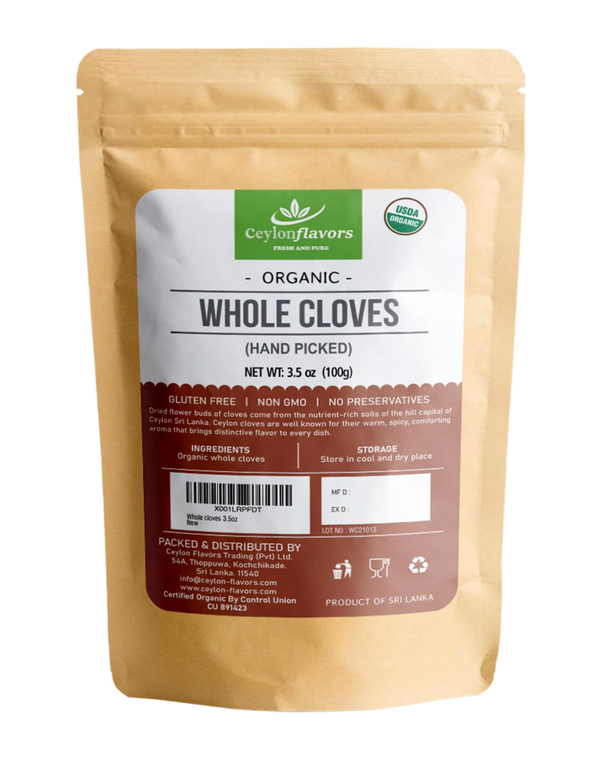 Organic Whole Cloves 100g