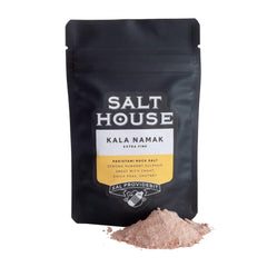 Extra Fine Kala Namak Himalayan Black Salt in Pouch 60g Salthouse & Peppermongers