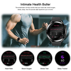 Blackview Smart Watch for Men (Answer/Make Calls), Fitness Watch with Blood Oxygen Heart Rate Sleep Monitor, 100 Sports Modes, Weather, Stopwatch, Calorie Step Counter Watch for iOS Android