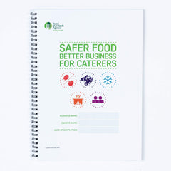 Food Safety Book 2024, for Caterers Restaurants and Takeaways with 13 Month Diary, 2 x Laminated Allergen Posters (A4) and 2 x Allergen Content Sheets - Safer Food Better Business