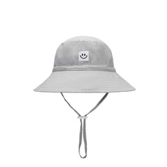 HSYZZY Baby Sun Hat Smile Face Toddler UPF 50and Sun Protective Bucket hat Nice Beach hat for Baby Girl boy Adjustable Cap - Grey - 9-18 Months