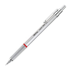 rOtring Rapid Pro Mechanical Pencil   HB 0.5 mm Lead Propelling Pencil   Reduced Lead Breakage   Silver Chrome Full-Metal Barrel