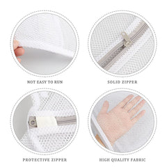 4 Pcs Mesh Laundry Bags, 60x50cm/50x40cm Washing Bag Laundry Bags for Washing Machine Washing Machine Wash Bag with Zips for Clothes Socks Underwear Bra (LandM)