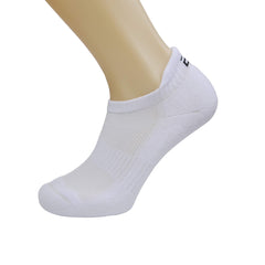 EVERSWE 1-6 Pairs Anti-Blister Cushioned Cotton Trainer Socks for Men Women Breathable Low Cut Sports Athletic Ankle Socks (12-15, 1 pr White)