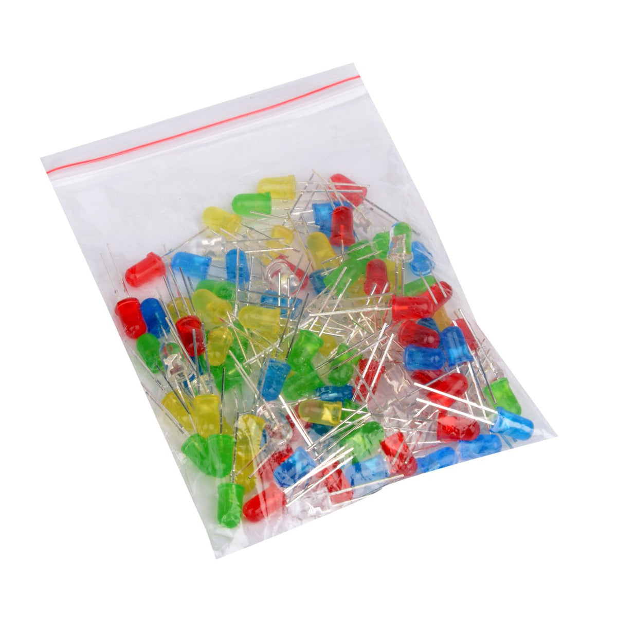 Youmile 100-Pack LED Round Red Yellow Green Blue White Light emitting diode Mix Color 5mm