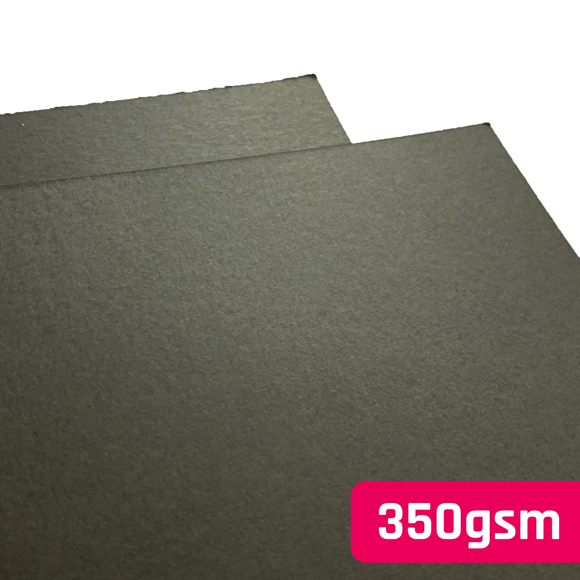 20 Sheets - 350gsm A4 Black Card, Thick Cardboard Paper