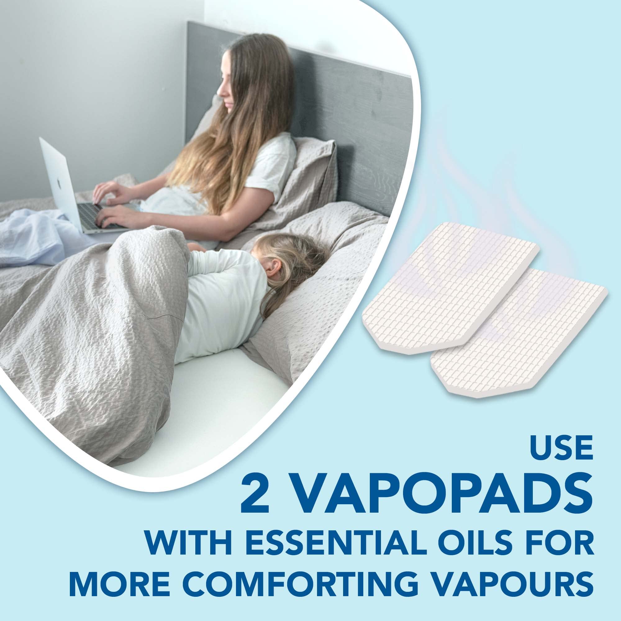 Vicks VapoPads Menthol - Scented Pads with Essential Oils - Pack of 1 - Compatible with our Humidifiers, Inhalers & Diffusers - Suitable for Colds and Congestion - Releases Soothing Vapours - VH7