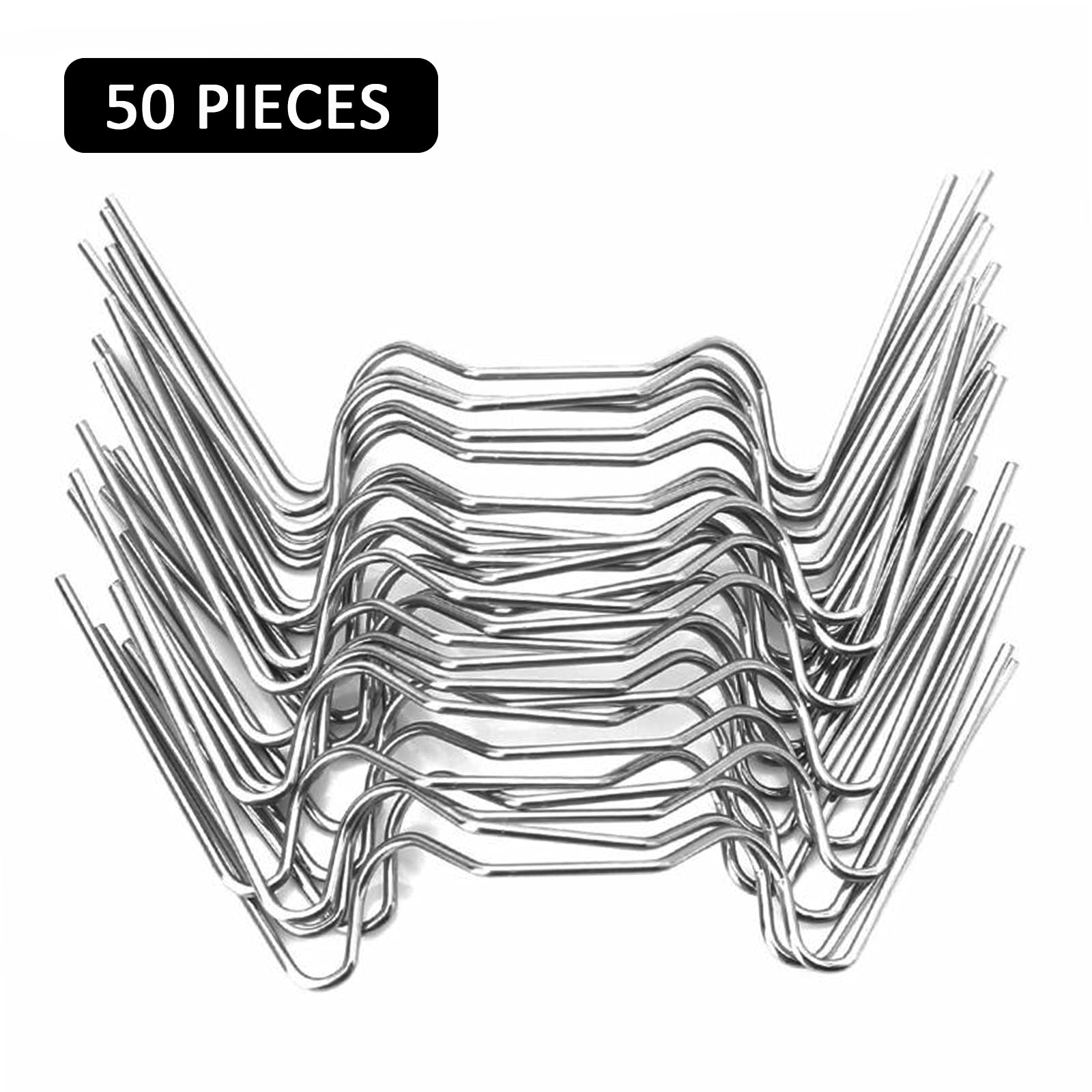 50 Pieces Greenhouse Glass Clips, 1.6 mm Thick Stainless Steel Greenhouse W Clips Greenhouse Glazing Clips Greenhouse Window Clips Wire Clips for Greenhouse Glass