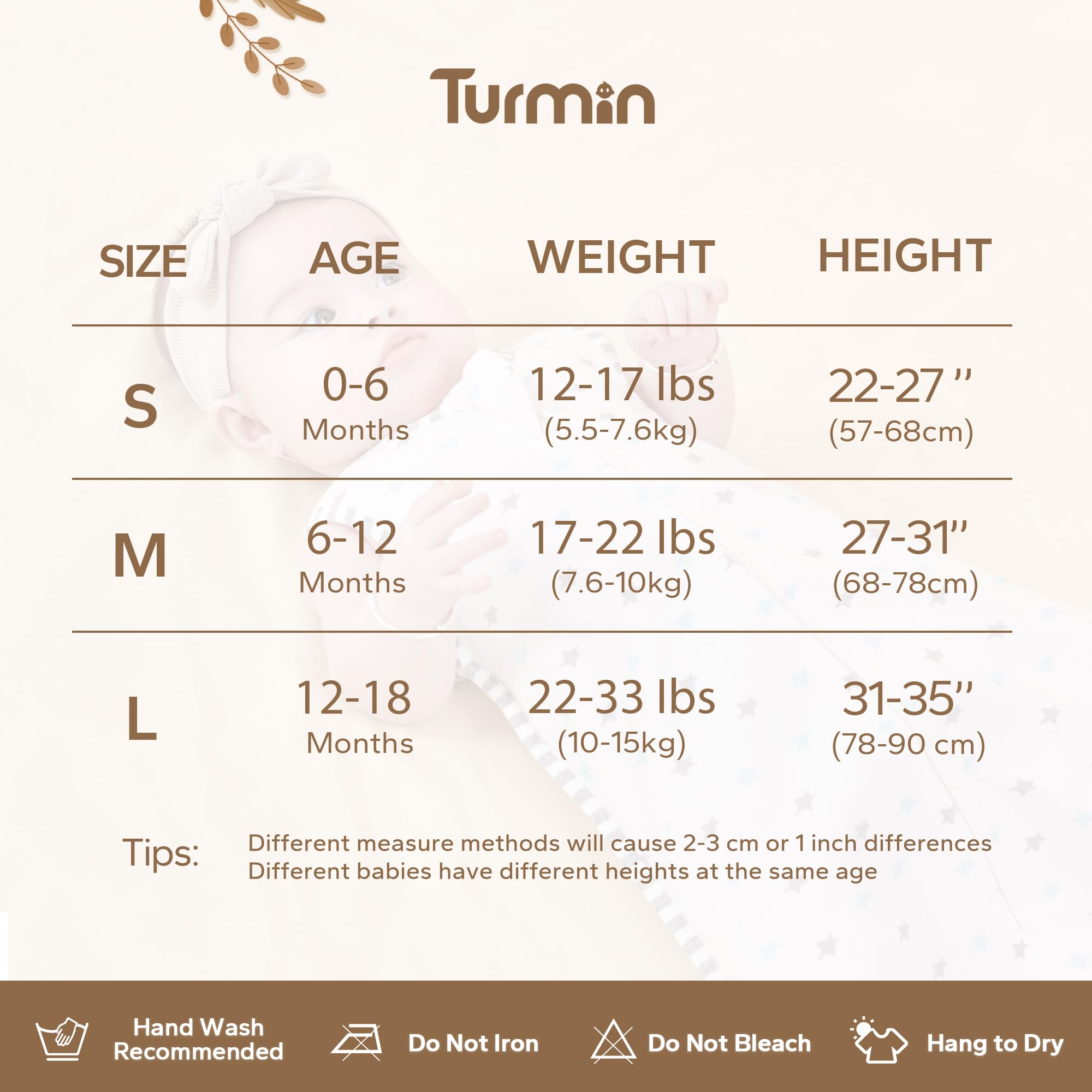 TURMIN Baby Sleeping Bag 1.0 Tog,Newborn Sleep Sack 100% Cotton Sleeveless Wearable Blanket for Newborn Baby Gift, Star, S(0-6 Months)