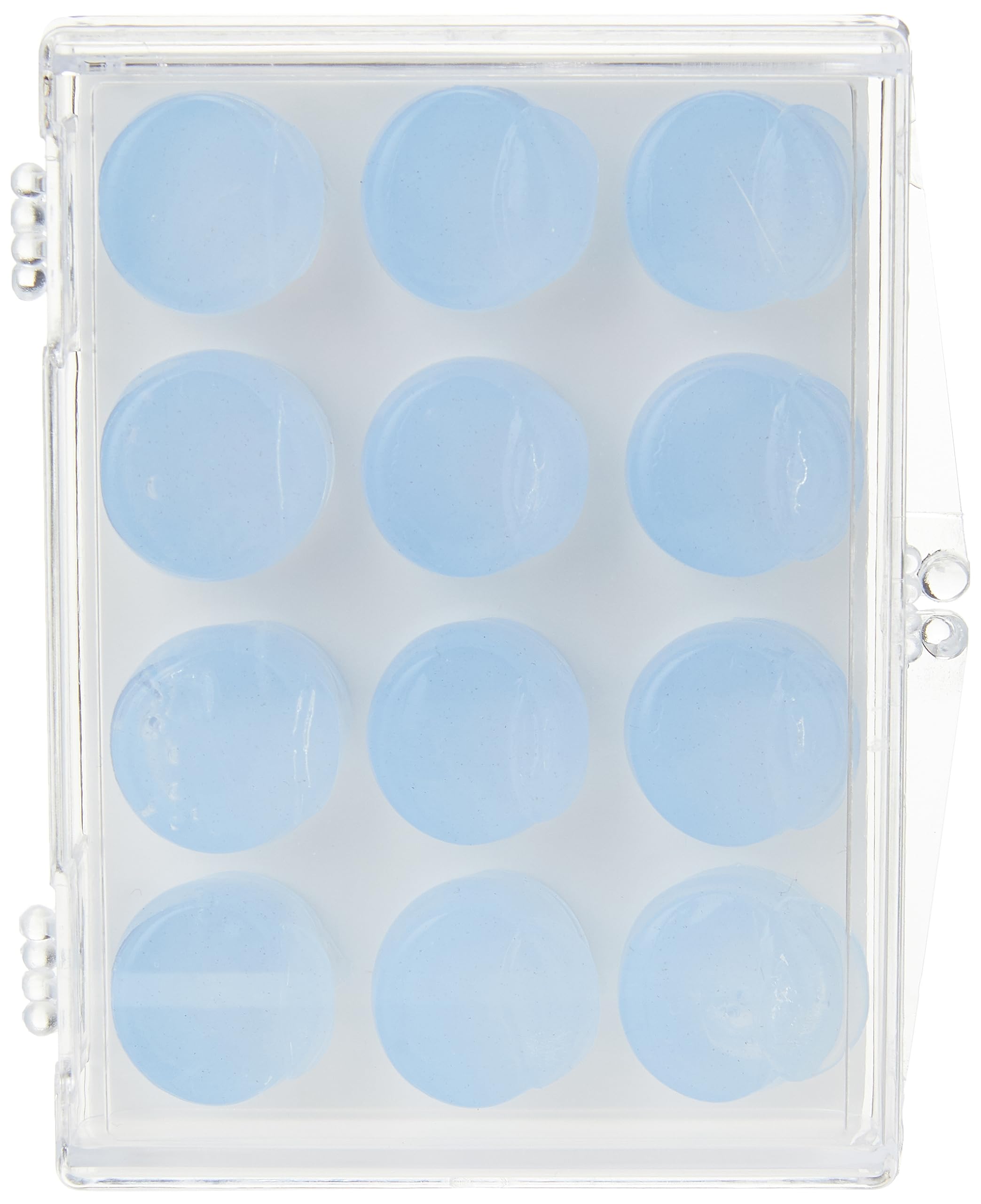 BioEars 41304 Soft Silicone Earplugs with ACTIValoe. Premium silicone. Protection from Water and Noise (6 pairs),Blue