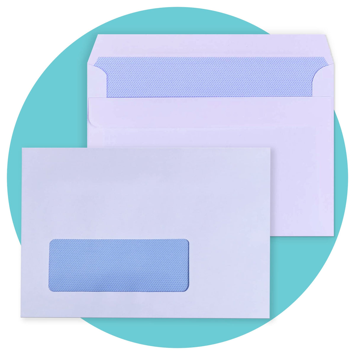 Triplast 20 x C6 Window Self Seal Security Envelopes (Size: 114x162mm)   Address Window, Self Sealing & Printer Safe Mailing Paper Envelopes   Ideal for Everyday Home, Office & Commercial Use