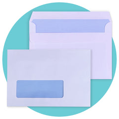 Triplast 20 x C6 Window Self Seal Security Envelopes (Size: 114x162mm)   Address Window, Self Sealing & Printer Safe Mailing Paper Envelopes   Ideal for Everyday Home, Office & Commercial Use