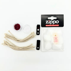 Lighter Repair Kit: Comprehensive Bundle with 100 Flints, Zippo Cotton and Felt, 20 Long Wicks, and 2 Rubber Gasket Seals - Essential Maintenance Set for Zippos and Similar Lighters