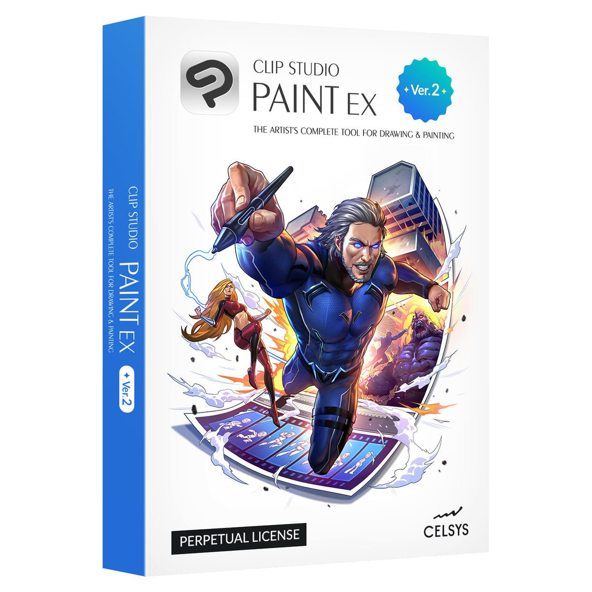 CLIP STUDIO PAINT EX - Version 2   Perpetual License   for Microsoft Windows and macOS