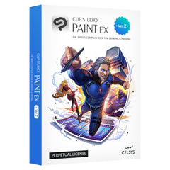 CLIP STUDIO PAINT EX - Version 2   Perpetual License   for Microsoft Windows and macOS