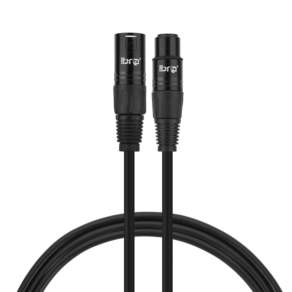 IBRA 1M XLR Male to Female Microphone Extension Cable for Microphones,mixer, patch bays,preamps,speaker systems, Amplifiers and other devices