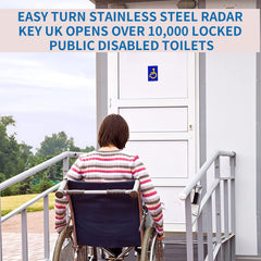 key for disabled toilets uk-Pack of 3, made of durable steel with a sleek silver finish