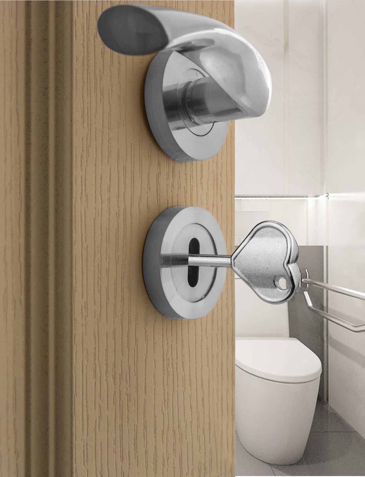 3 Pack Disabled Toilet Key UK, Mellbree Upgraded All-Metal Toilet Key for UK Disabled Toilets